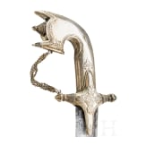 A silver mounted sabre (saif), Saudi Arabia, 19th century