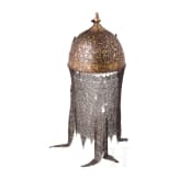 Goldtauschierter Kulah-Khud aus Wootz-Damast, Persien, sp&auml;tes 18. Jhdt.