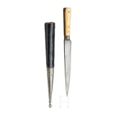 A Persian kard with wootz blade, ca. 1800
