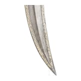 A large Persian khanjar with walrus ivory hilt, first half of the 19th century