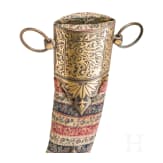 A large Persian khanjar with walrus ivory hilt, first half of the 19th century