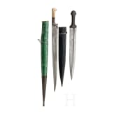 Eine Qama und ein Khyber-Messer, Persien, 19. Jhdt.