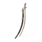 Prunk-Shamshir von Asadullah Isfahani, Indien und Persien, 18./19. Jhdt., die Klinge f&uuml;r Nadir Shah Afshar (1688 - 1747) gefertigt und ihm gewidmet