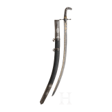 A Syrian shamshir with gold damascened wootz blade, ca. 1800
