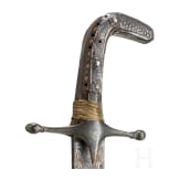A Syrian shamshir with gold damascened wootz blade, ca. 1800