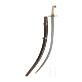 Goldtauschierter Shamshir, Persien, um 1800