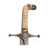 Goldtauschierter Shamshir, Persien, um 1800