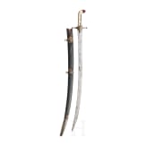 Messingeingelegter Shamshir, Persien, 19. Jhdt.