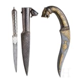 An Indian khanjar and a double dagger, circa 1900