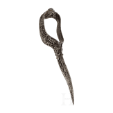 A South Indian bichwa with chiselled decoration, 18th century