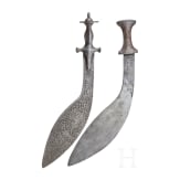 Two large North Indian kukris, circa 1900