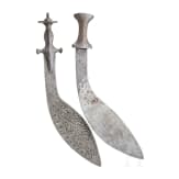 Two large North Indian kukris, circa 1900