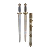 A Chinese double sword, late 19th century