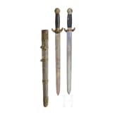 A Chinese double sword, late 19th century