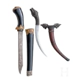 Zwei Messer, Malaysien, um 1900