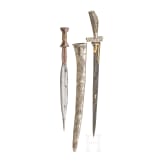 A Javanese pedang and an African short sword, ca. 1900