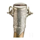 Neusilbermontiertes Kurzschwert, Marokko, um 1900