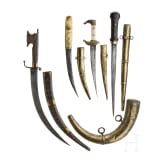 A small collection of African weapons, circa 1900