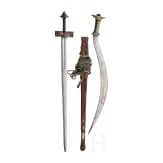 A Tuareg sword (Takouba) and a shotel, Niger and Ethiopia, circa 1900