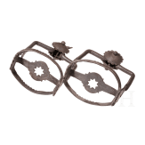 A pair of German iron stirrups, ca. 1600