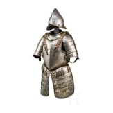Knechtischer Halbharnisch mit Birnmorion, Italien, um 1600