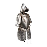 Knechtischer Halbharnisch mit Birnmorion, Italien, um 1600