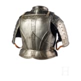 Ge&auml;tzter K&uuml;rass und Schulterkrebs, deutsch, um 1600, mit sp&auml;terem &Auml;tzdekor