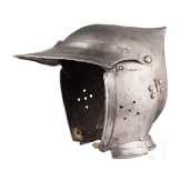 Sturmhaube mit Wiener Arsenalmarke, s&uuml;ddeutsch, um 1530/40