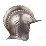 Sturmhaube mit drei K&auml;mmen, s&uuml;ddeutsch, wohl Augsburg, um 1530/40