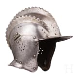 Sturmhaube mit drei K&auml;mmen, s&uuml;ddeutsch, wohl Augsburg, um 1530/40