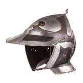 A north German black-and-white burgonet, mid 16th century