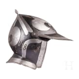 A north German black-and-white burgonet, mid 16th century