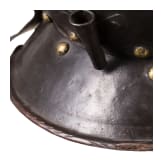 A blackened German burgonet, mid-16th century