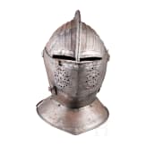 A French cuirassier's close helmet. ca. 1600