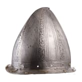 A Milanese or Pisan musketeer's helmet with etched decoration, ca. 1600
