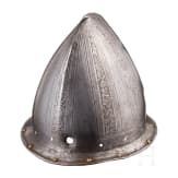 A Milanese or Pisan musketeer's helmet with etched decoration, ca. 1600
