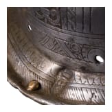 A Milanese or Pisan musketeer's helmet with etched decoration, ca. 1600