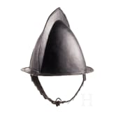 A Flemish blackened musketeer's helmet, ca. 1600