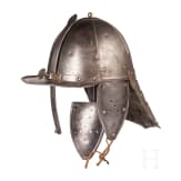 A German or Polish lobster tail helmet, mid-17th century