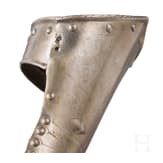A German right armoured gauntlet, ca. 1560