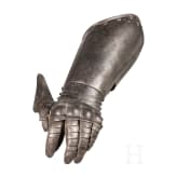 A cuirassier's left armoured gauntlet, ca. 1600