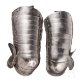 A pair of cuisses of a German horseman's armour, ca. 1560