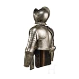 A German Victorian half armour in the style of 1600, including an authentic burgonet, circa 1900