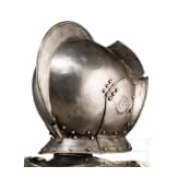 A German Victorian half armour in the style of 1600, including an authentic burgonet, circa 1900