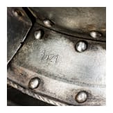 A German Victorian half armour in the style of 1600, including an authentic burgonet, circa 1900