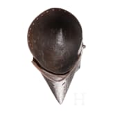 A Victorian hounskull bascinet in the style of 1400, Germany, ca. 1860