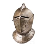 A Victorian close helmet in north German style of 1600, ca. 1900