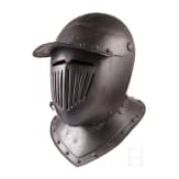 A blackened cuirassier's helmet in 1620s style, Germany, ca. 1900