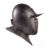 A blackened cuirassier's helmet in 1620s style, Germany, ca. 1900