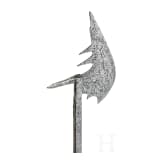 Sp&auml;tgotische Hellebarde, s&uuml;ddeutsch, um 1490/1500